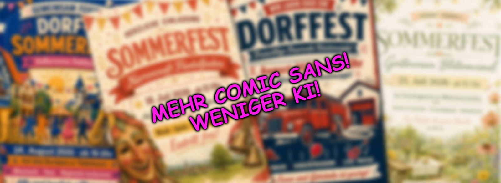 KI-GRAFIKGENERIERUNG – Wenn Comic Sans die bessere Alternative ist.